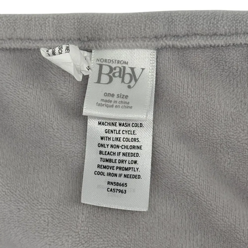 Nordstrom Baby Elephant Lovey Security Blanket - Gray Plush 15